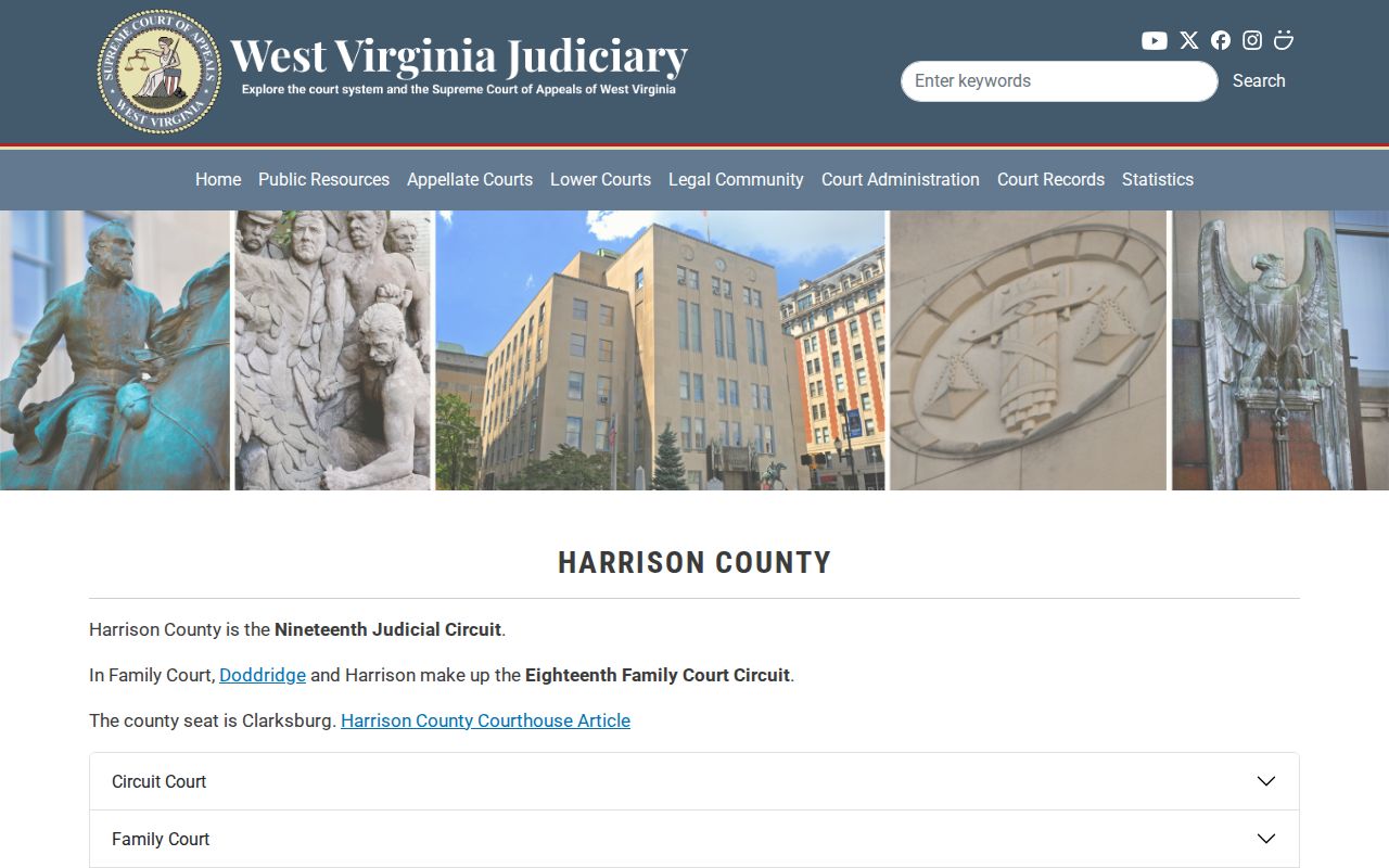 Harrison County released inmate court record directory